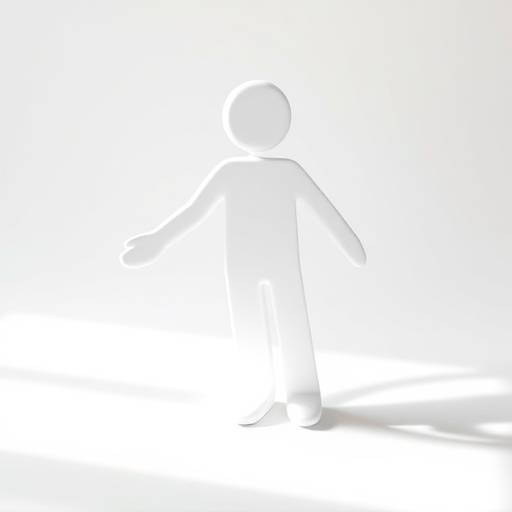 E stilisierte Person, wo e offnigi Hand zeigt. Das Symbol repräsentiert Barrierefreiheit und Inklusion.